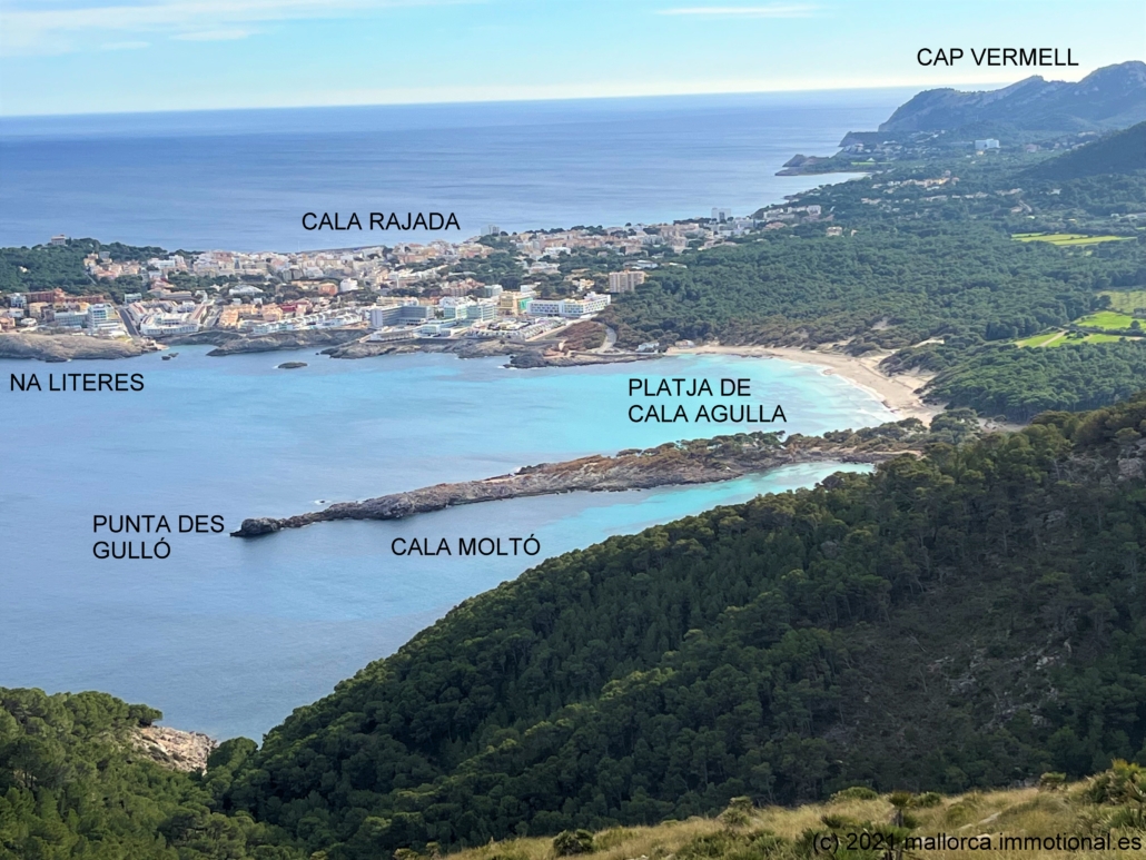 Mallorca - Cala Agulla, Cala Rajada, Cala Molto